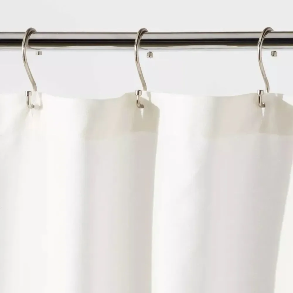 Leopard Glam Home Bath Shower Curtain Ombre Gray - Threshold 100% Cotton, Woven